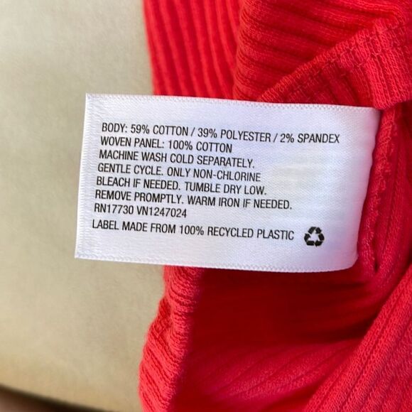 A New Day ruffled sleeveless top, size XL, red - Picture 5 of 5